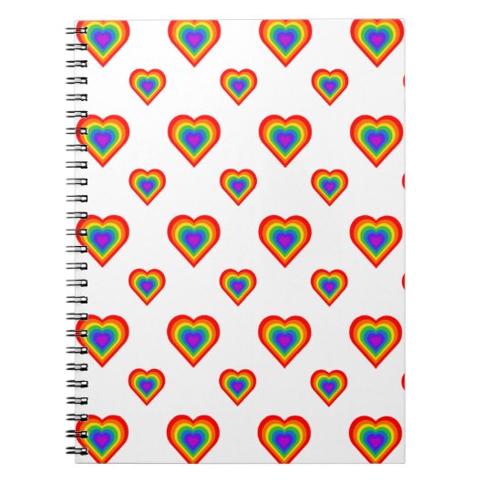 Rainbow Heart Notitieboek (Voorkant)