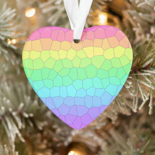 Rainbow Heart Ornament (Boom)