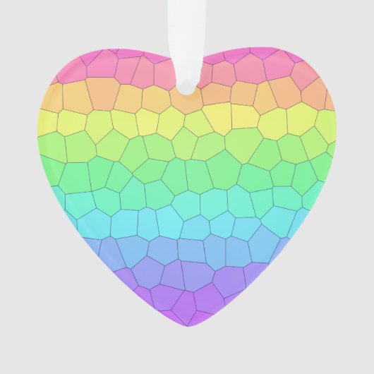 Rainbow Heart Ornament (voorkant)