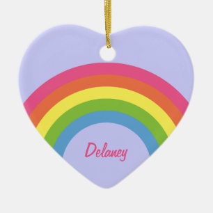 Rainbow Heart Ornament 80 van Retro