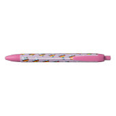 Rainbow Heart Pattern Black Ink Pen (Achterkant)