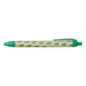 Rainbow Heart Pattern Black Ink Pen (Bovenkant)