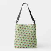 Rainbow Heart Pattern Crossbody Bag Tas (Achterkant)