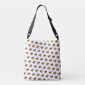 Rainbow Heart Pattern Crossbody Bag Tas (Achterkant)
