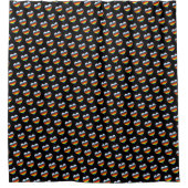 Rainbow Heart Pattern Douchegordijn (Voorkant)