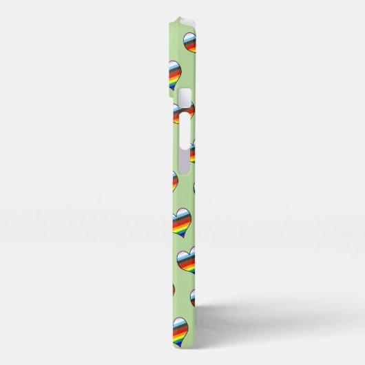 Rainbow Heart Pattern iPhone Case iPhone Hoesje (Linkerkant)