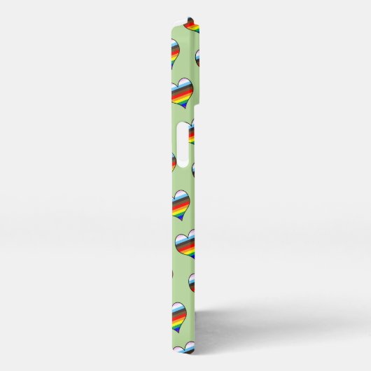 Rainbow Heart Pattern iPhone Case iPhone Hoesje (Rechterkant)