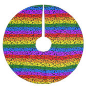 Rainbow Heart Pattern Kerstboom Rok (Voorkant)