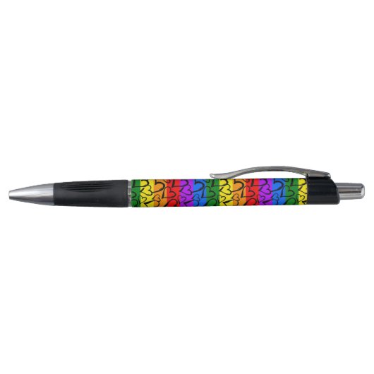 Rainbow Heart Pattern Pen (Bovenkant)