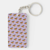 Rainbow Heart Pattern Sleutelhanger (achterkant)