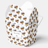 Rainbow Heart Pattern voor Vor Box Bedankdoosjes (Geopend)