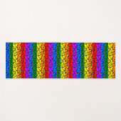 Rainbow Heart Pattern Yogamat (Voorkant (horizontaal))