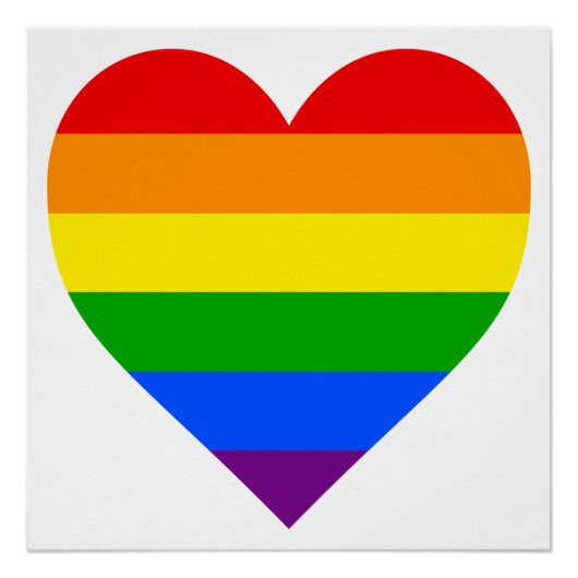 RAINBOW HEART PERFECT POSTER (Voorkant)
