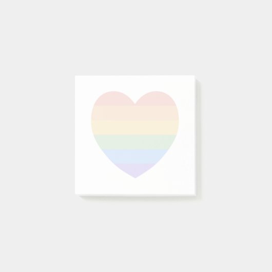Rainbow Heart Post-it® Notes (Voorkant)