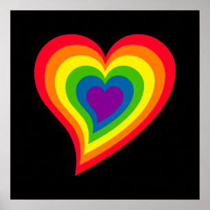 Rainbow Heart poster