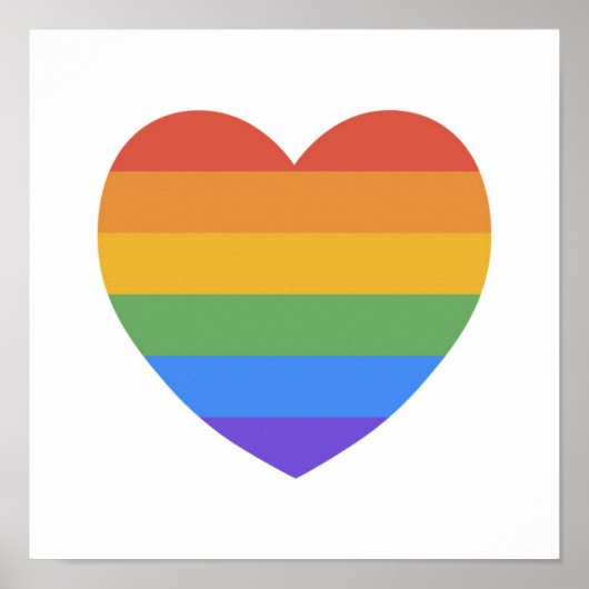 Rainbow Heart Poster (Voorkant)