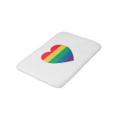 Rainbow Heart Pride Bath Mat (Gekanteld)