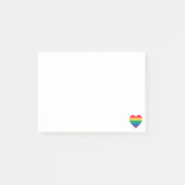 Rainbow Heart Pride Post-it® Notes (Voorkant)