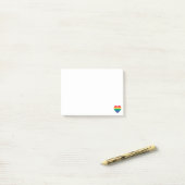 Rainbow Heart Pride Post-it® Notes (Op bureau)
