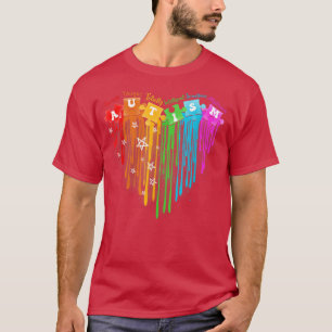 Rainbow Heart Puzzle Autism Awareness Month Autism T-shirt