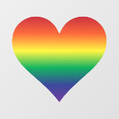 Rainbow Heart Raamsticker (Vel)