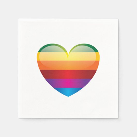 Rainbow Heart Servet (Voorkant)