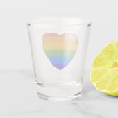 Rainbow Heart Shot Glas (Achterkant)