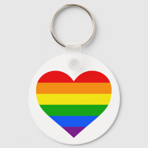 "RAINBOW HEART" SLEUTELHANGER