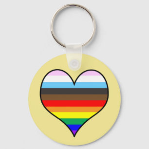 Rainbow Heart Sleutelhanger
