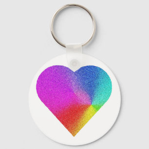 Rainbow Heart Sleutelhanger