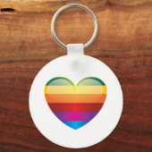 Rainbow Heart Sleutelhanger (Voorkant)