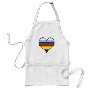 Rainbow Heart Standaard Schort