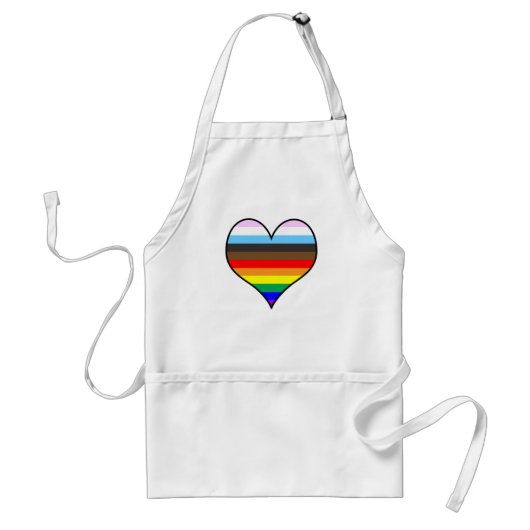 Rainbow Heart Standaard Schort (Voorkant)