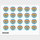 Rainbow Heart Sticker (Vel)
