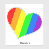 Rainbow Heart Sticker (Vel)