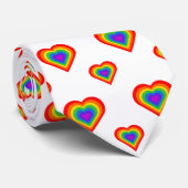 Rainbow Heart Stropdas (Opgerold)