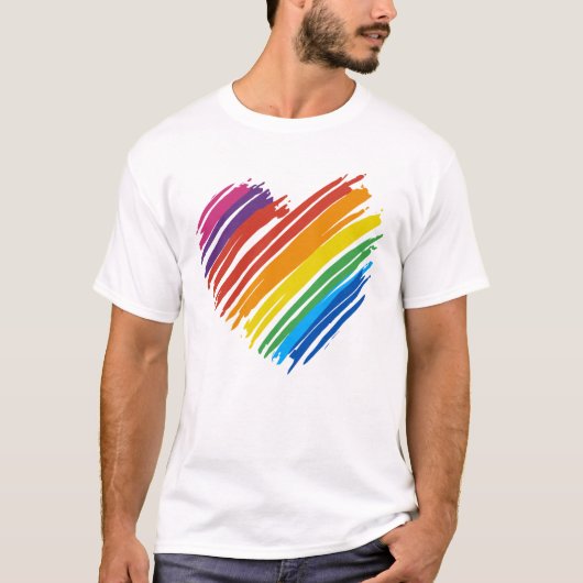 Rainbow Heart T-shirt (Voorkant)