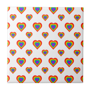 Rainbow Heart Tegeltje