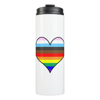 Rainbow Heart Thermosbeker