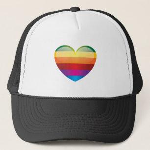 Rainbow Heart Trucker Pet