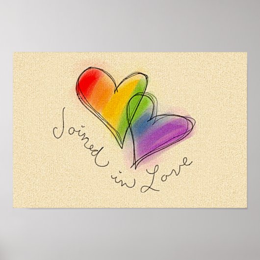 Rainbow Heart uit liefde Poster (Voorkant)