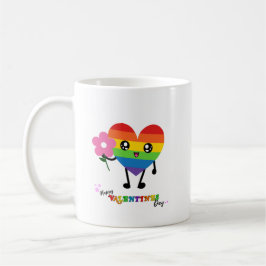 Rainbow Heart-Valentijnsdag Koffiemok