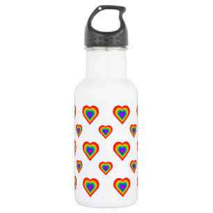 Rainbow Heart Waterfles
