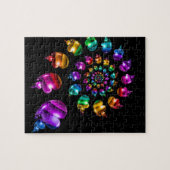 Rainbow Heart Wheel op Black Legpuzzel (Horizontaal)