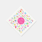 Rainbow Hearts 2e verjaardagsfeestje aangepaste na Servet (Hoek)