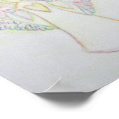 Rainbow Hearts Angel Faith Art Poster personnalisé (Coin)