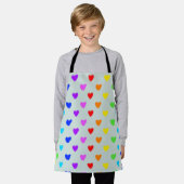 Rainbow Hearts Apron Schort (Gedragen)