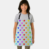 Rainbow Hearts Apron Schort (Insitu)