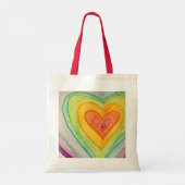 Rainbow Hearts Art Sacs fourre-tout inspirés (Dos)