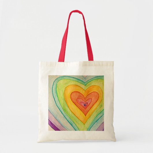 Rainbow Hearts Art Sacs fourre-tout inspirés (Devant)